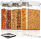 Vtopmart Cereal Containers Set, 3 PCS Airtight Food Storage Container with Flip-Top