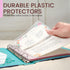 LotFancy 15 Recipe Card Protectors and 5 Dividers, 18 Labels, Recipe Binder Refills, and Tabbed Dividers