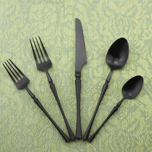 Gugrida Unique & Beautiful Flatware Set, 5 Piece Iridescent Silverware Sets, 18/10 Stainless Steel Reusable Cutlery Set