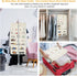 Hanging Jewelry Organizer Revolving Hanger - 50 Pockets - Foldable Storage & Display Solution - Beige