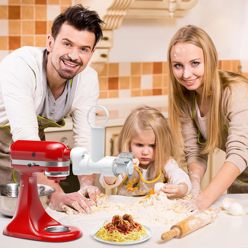 Kitchenaid Stand Mixer Pasta Attachment with 6 Different Shapes, Durable Mixer Accessories