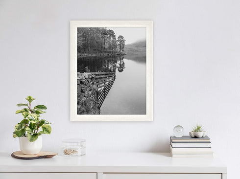MCS Museum Poster Frame 16x20, White Woodgrain, Vertical & Horizontal Wall Hanging for Photos & Art Prints
