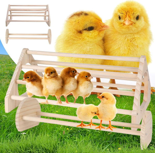 Chicken Perch 2-Pack, Heavy Duty Roosting Bars for Chickens in Coop, Large