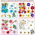 153 Pcs Dried Pressed Flowers for Crafts, Real Wildflowers and Dry Leaves with Tweezer for Jewelry, Candle, Soap Making