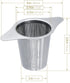 Teabloom Universal Loose Tea Infuser with Dual-function Lid, Fits Cups, Mugs, and Teapots
