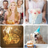 PHD CAKE Gold Long Thin Metallic Birthday Candles - Cake Decorations for Birthday Parties and Weddings