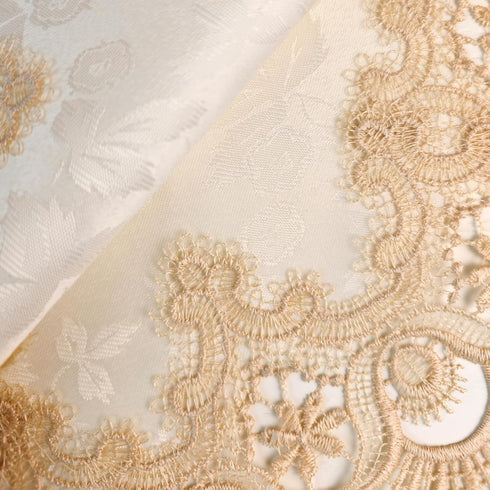 1 Pack Chic Lace Doilies Tablecloth for Side Tables