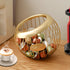 Coffee Pod Holder,K Cup Holders for Counter,Large Capacity Keurig K-cup Organizer, Nespresso Vertuo Coffee Station Organizer,Metal Coffee Pods Storage(Gold)
