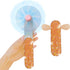 Portable Handheld Fan Rechargeable with Bling Diamond Glitter, Small Personal Mini Fan for Travel