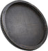 Hrastany Round Wooden Serving Tray with Beads, Circle Vintage Black Wood Coffe