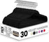 Utopia Home Velvet Hangers, 30 Pack, Non-Slip Suit Hangers with 360 Degree Rotatable Hook, Black