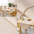LLCUTESHOP 12 59 Inch, Table Runner Linen Beige x Tablerunner Linen Look Solid Color, Modern Easy Care Table Runner