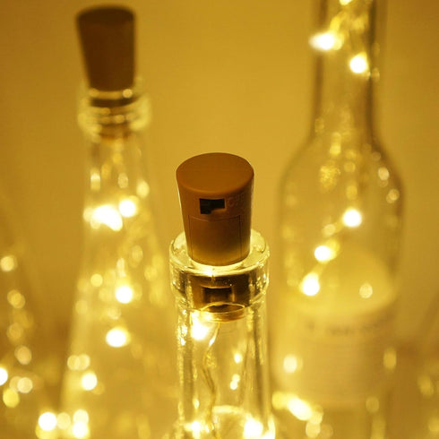 30 Pack 20 (30, Wine Bottle Lights with Cork, Battery Operated LED Cork Shape Silver Wire Fairy Mini String Lights(No