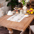 Country (14 28 Inch, ARTABLE Lace Tablecloth - Linen Color Embroidery Farm Elegant Coffee Tablecloth - Kitchen & Dining