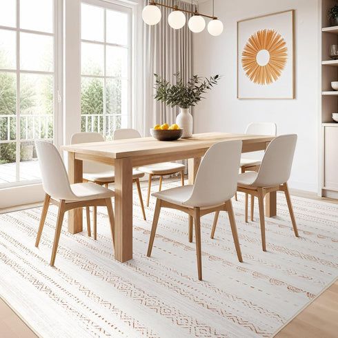 5x7 Nakagishi Area Rug Living Room Rugs: Large Soft Machine Washable Boho Moroccan FarmNeutral Stain Resistant Indoor