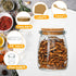 Brajttt 6 Pack, 7 oz Mini Yogurt Jars Glass Favor Jars with Cork Lids, Pudding Containers with Lids, Mason Jar Wedding