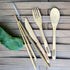 Travel Utensils Set with Case, Fork, Knife, Spoon, Chopsticks, Straw, and Cleaning Brush, Midnight Black