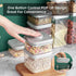 900ml 0.9qt) Airtight Food Storage Container Pop Containers With Lids, Bpa Free for Spaghetti Cereal Flour Rice Kitchen