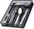titivate Kitchen Cutlery Tray, Silverware Drawer Organizer with 5 Compartments for Forks/Knives/Spoons (Black)