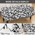 37) Eco-Ancheng Storage Ottoman Cover Rectangle Ottoman Slipcover Folding Storage Bench Cover Footrest Stool Slipcover