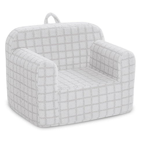 Cozee Delta Children Checkered Chair, Grey