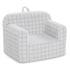 Cozee Delta Children Checkered Chair, Grey
