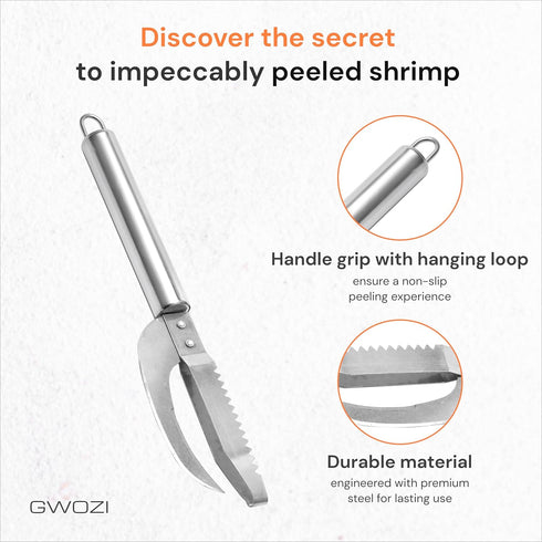 Fish Scale Knife 3-in-1 - Multifunction Fish Scaler Remover for Cut/Scrape/Dig - Fish Maw Knife Stainless Steel - Fish Descaler Tool for Open Belly and Dig Out, 2 Pcs by GWOZI