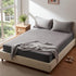 Hanherry 100% Waterproof Mattress Protector Twin Size - Grey Cooling Mattress Pad Cover with Deep Pocket (8''-21'')