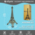 allgala 15" Bronze Eiffel Tower Statue Decor - Alloy Metal