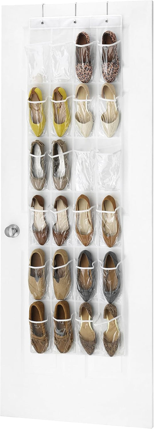 Whitmor 24 Pocket Over the Door Shoe Bag
