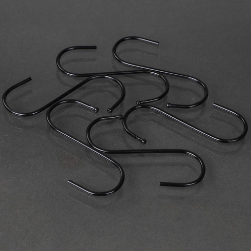 30 Pack Black S Hooks for Hanging, 3.5 Inch Heavy Duty Durable Metal Hooks for Hanging Jeans, Kitchen Utensils, Plants,