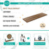 Wallniture Ponza Floating Shelves Set of 4, Wall Mounted Rustic Wood Board with Metal Bracket