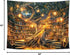 Xguatan 60X40IN Fantasy Library Tapestry, Mysterious Forest Tree Magic Bookshelf Aesthetic Tapestries , Witchy