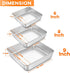 TeamFar Square Cake Pan, 6/8 / 9 Inch Stainless Steel Square Baking Pan for Cake Brownie Lasagna, Non-Toxic & Heavy Duty, One Piece Design & Deep Wall, Smooth & Dishwasher Safe – Set of 3 by TeamFar