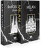 VTO Collective Decorative Book Milan/Barecelona (Black) Fake Books w/Hidden Storage for Coffee Table, Bookshelf