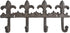 Lulu Decor Cast Iron Fleur De Lis Key Hook, Antique Brown, Decorative Wall Mount
