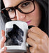 3dRose ROCKY MOUNTAIN GRAY WOLF Two Tone Mug, 11 oz - Black