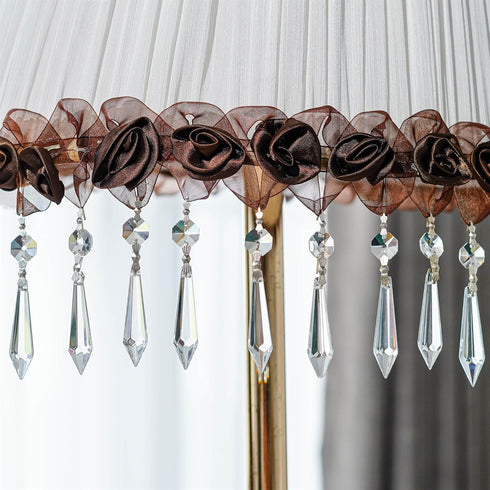 25pcs 55mm H&D HYALINE & DORA Crystal Replacement Clear Chandelier Icicle Prisms with Octagon Crystal Bead for Lamp