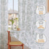 96 Inches Country 2 Vangao Sage Green Nursery Curtains for Kids Room Linen Curtains Long Farmhouse Drapes with Bunny
