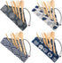 Boao 4 Sets Bamboo Utensils, Reusable Wooden Cutlery Set with Portable Case for Travel, Hiking, and Camping