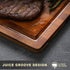 Set 18" 12" Hiware Wood Cutting Boards for Kitchen, Heavy Duty Bamboo Cutting Board with Juice Groove, Bamboo Chopping