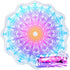 Tablecloth,59'',Aqua Large Microfiber Boho Mandala Beach Towel Round Bohemian Beach Blanket Hippie Indian Throw Blanket