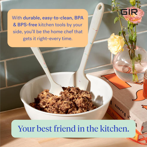 GIR: Get It Right Silicone Cooking Spatula - 11 In Black, Heat Resistant to 425°F