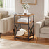 3 Simple Trending Side Table, End Table Living Room, Bedside Table for Sofa Couch, Nightstand with Tiers Open Shelves