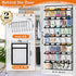 Aheroi 2 Pack 35 40 lbs, Pockets Over Door Shoe Organizer, White, Holds Up to Mesh Pockets, Foldable, Hanging Shoe Rack