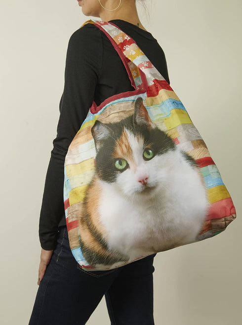 O-WITZ Reusable Grocery Bags, Vibrant Tote Bag for Groceries, Gym, Beach Gear, Toys & More, Washable Design with Large