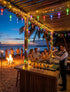 8.5Ft 10 Summer Multicolor Cocktail String Lights, Cocktail Plug in Outdoor Party Lights with LED Multicolor Cocktail