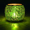 Rancco Glass Votive Candle Holder for Tealight, Romantic Mosaic Cracked Candle Lamp for Table Centerpiece