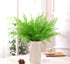 CATTREE Artificial Shrubs Bushes - Plastic Fern Leaves Persian Grass Fake Plants for Wedding Indoor Outdoor Decoration