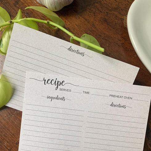 321Done 5" x 7" Recipe Cards (Set of 50) - Extra Large Double-Sided Premium Card Stock